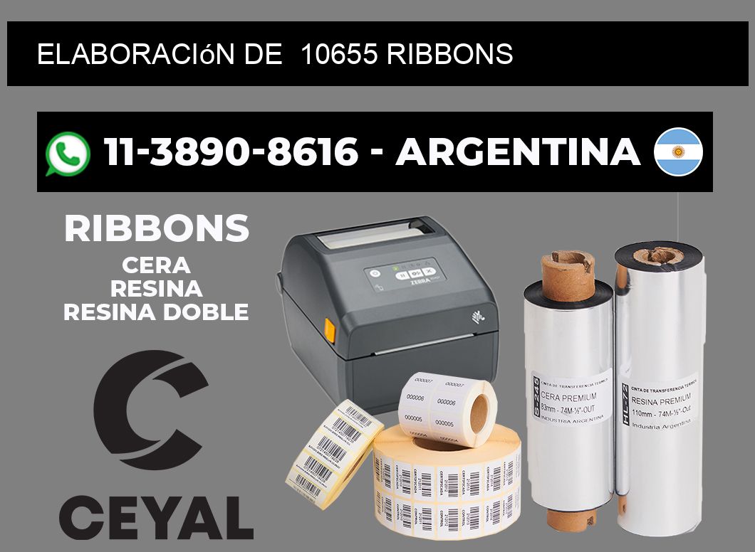 elaboración de 10655 ribbons