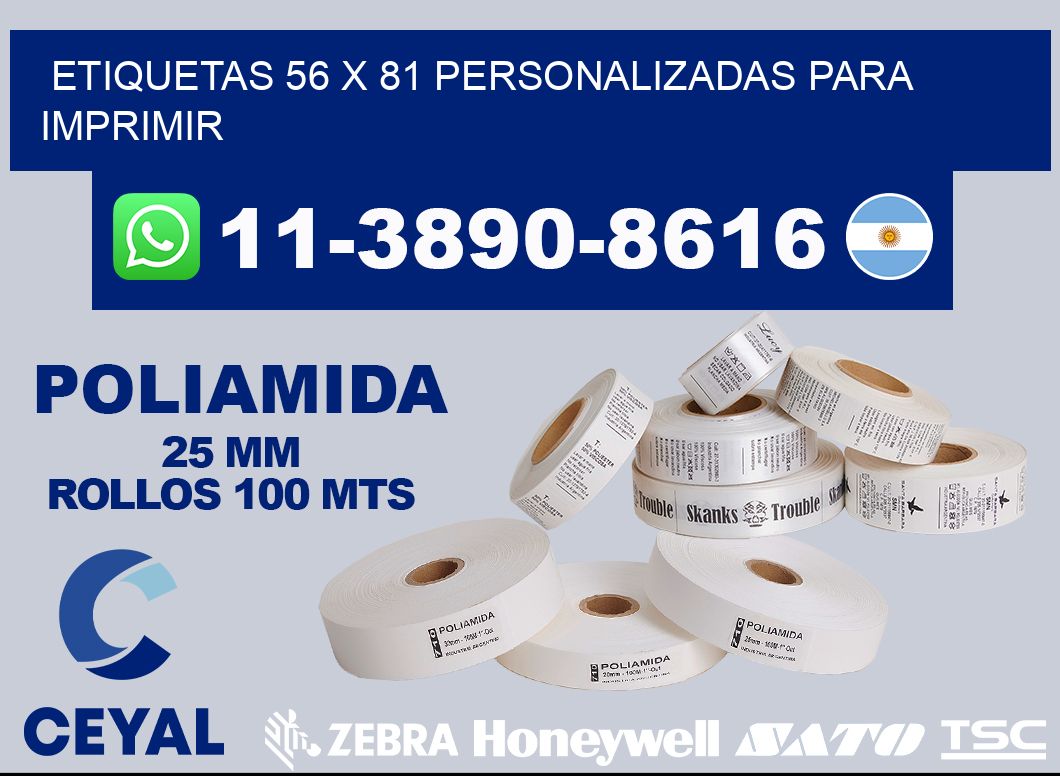 etiquetas 56 x 81 personalizadas para imprimir