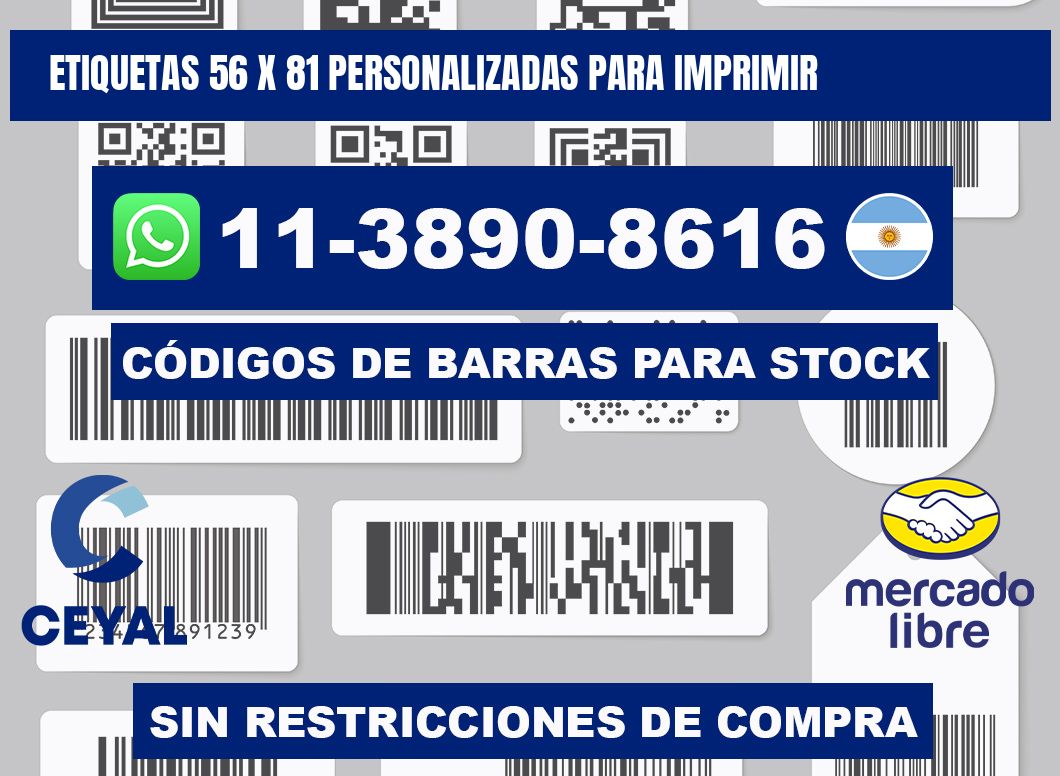 etiquetas 56 x 81 personalizadas para imprimir