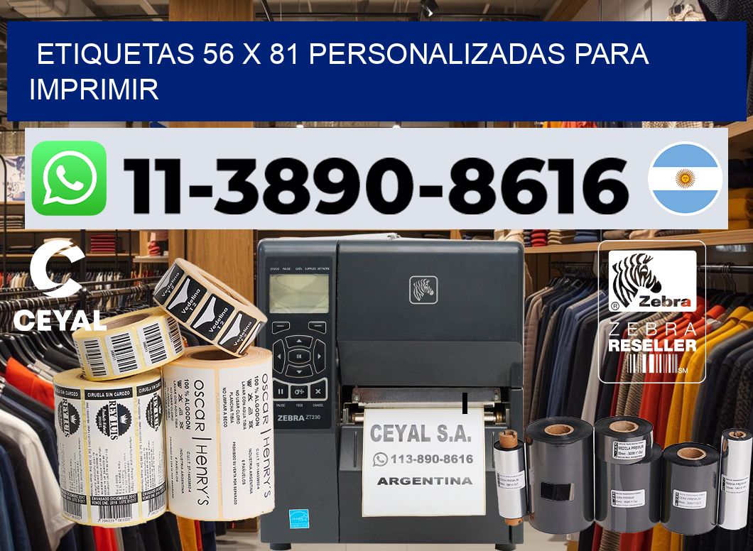 etiquetas 56 x 81 personalizadas para imprimir