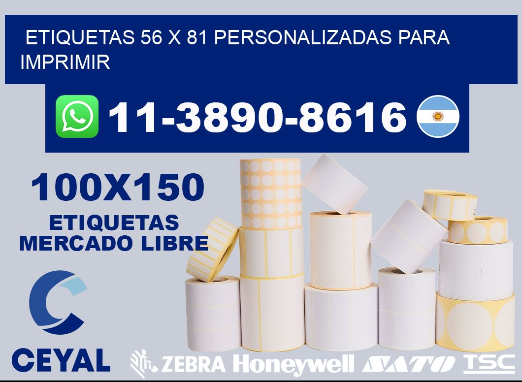 etiquetas 56 x 81 personalizadas para imprimir