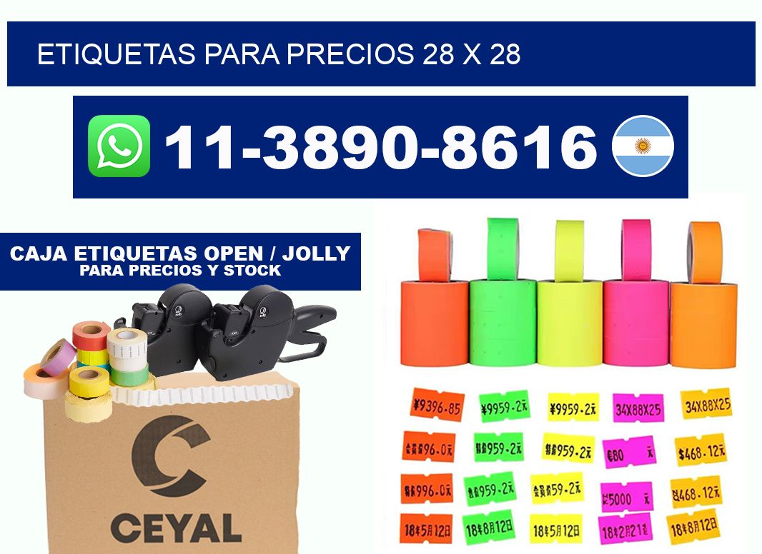 etiquetas para precios 28 x 28