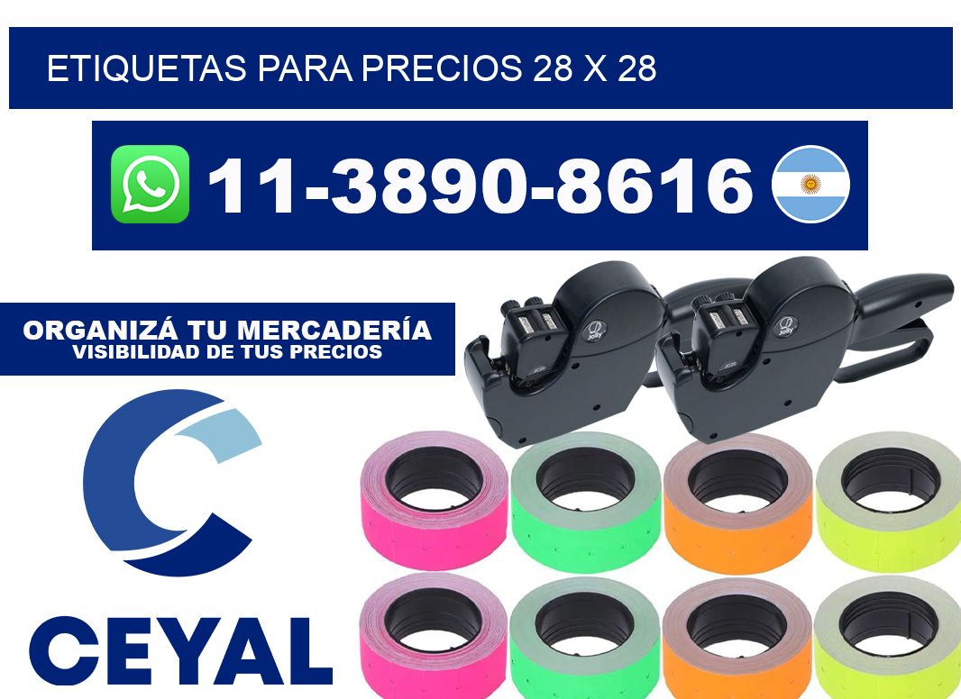 etiquetas para precios 28 x 28