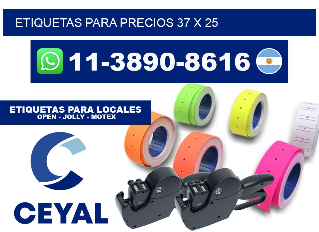 etiquetas para precios 37 x 25