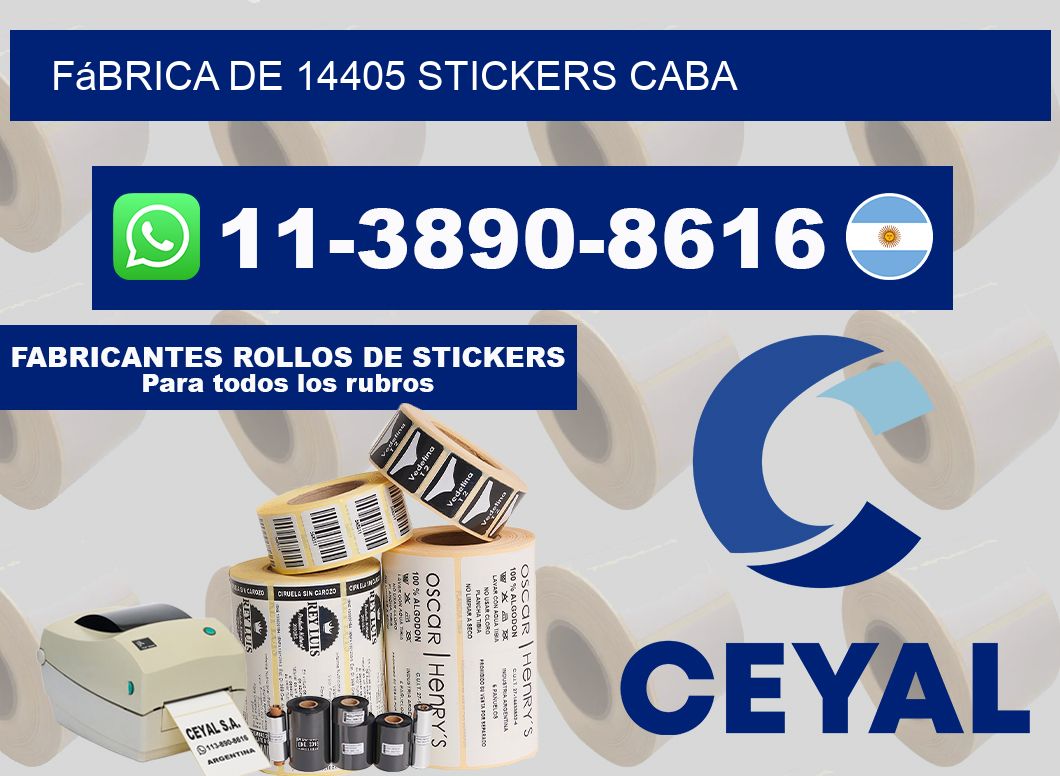fábrica de 14405 stickers CABA