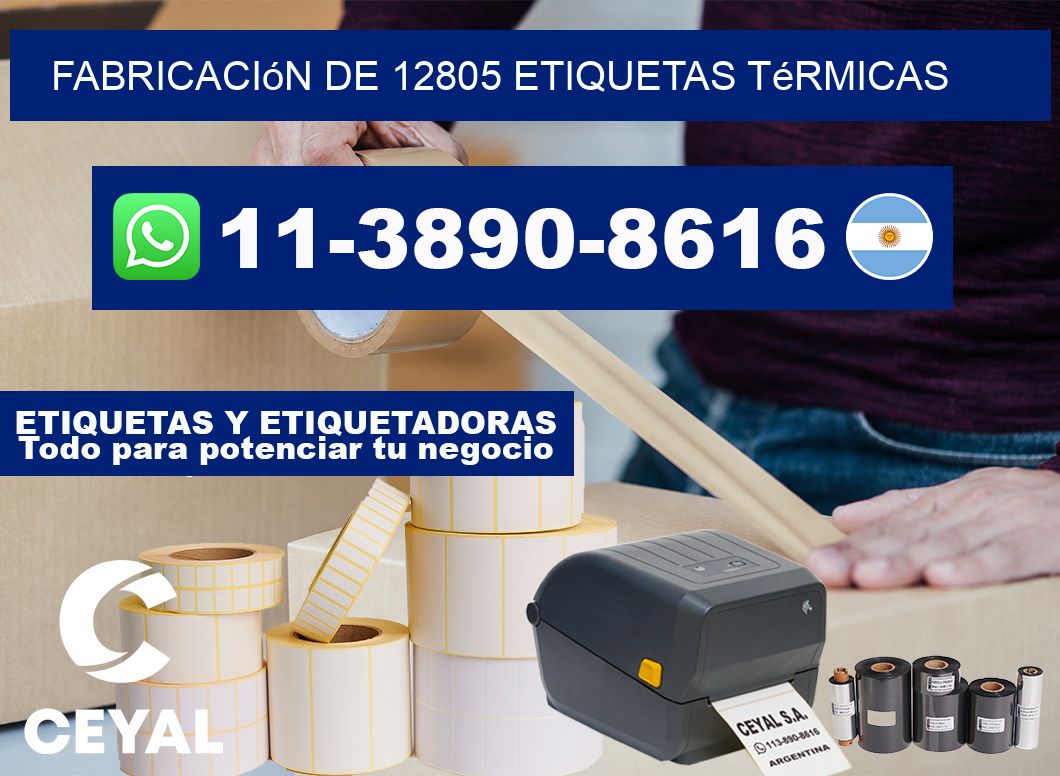 fabricación de 12805 etiquetas térmicas