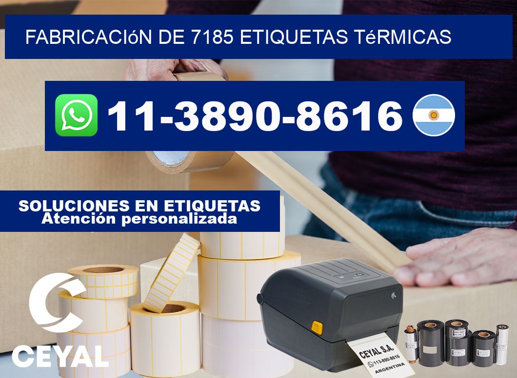fabricación de 7185 etiquetas térmicas