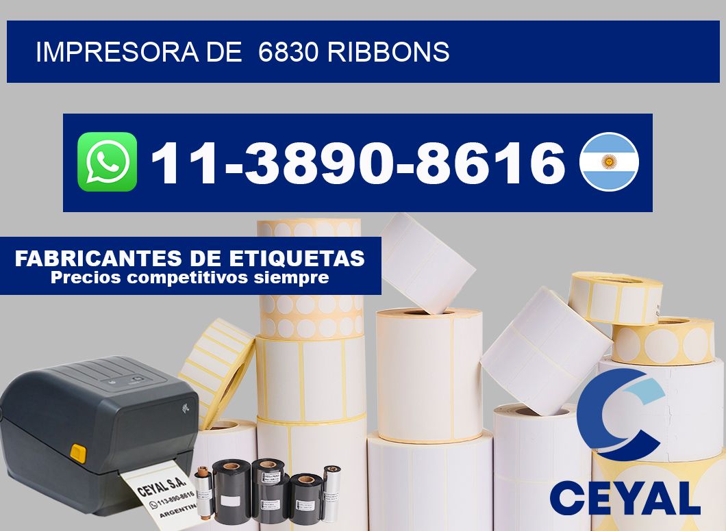 impresora de  6830 ribbons