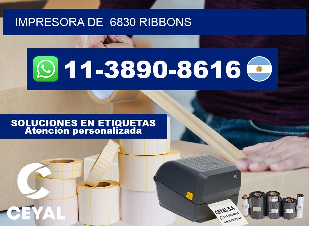 impresora de  6830 ribbons