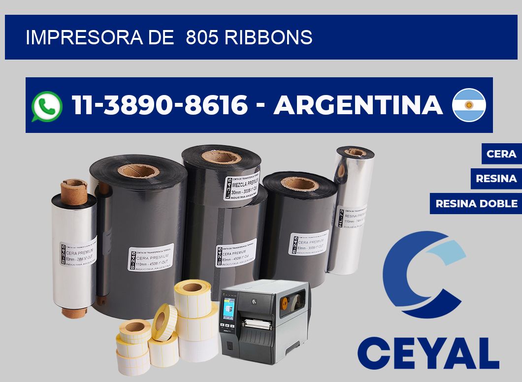 impresora de  805 ribbons