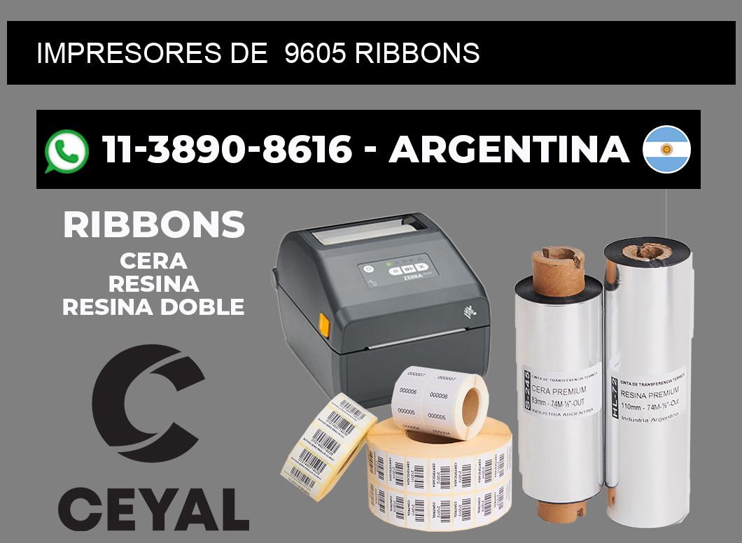 impresores de 9605 ribbons