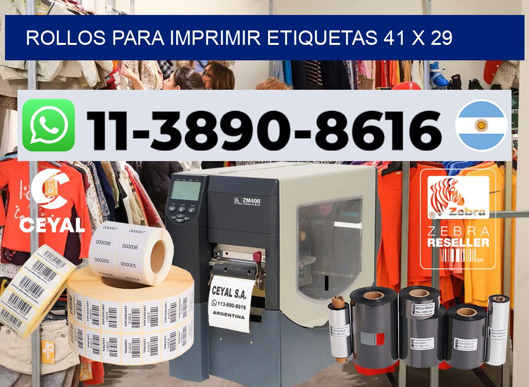 rollos para imprimir etiquetas 41 x 29