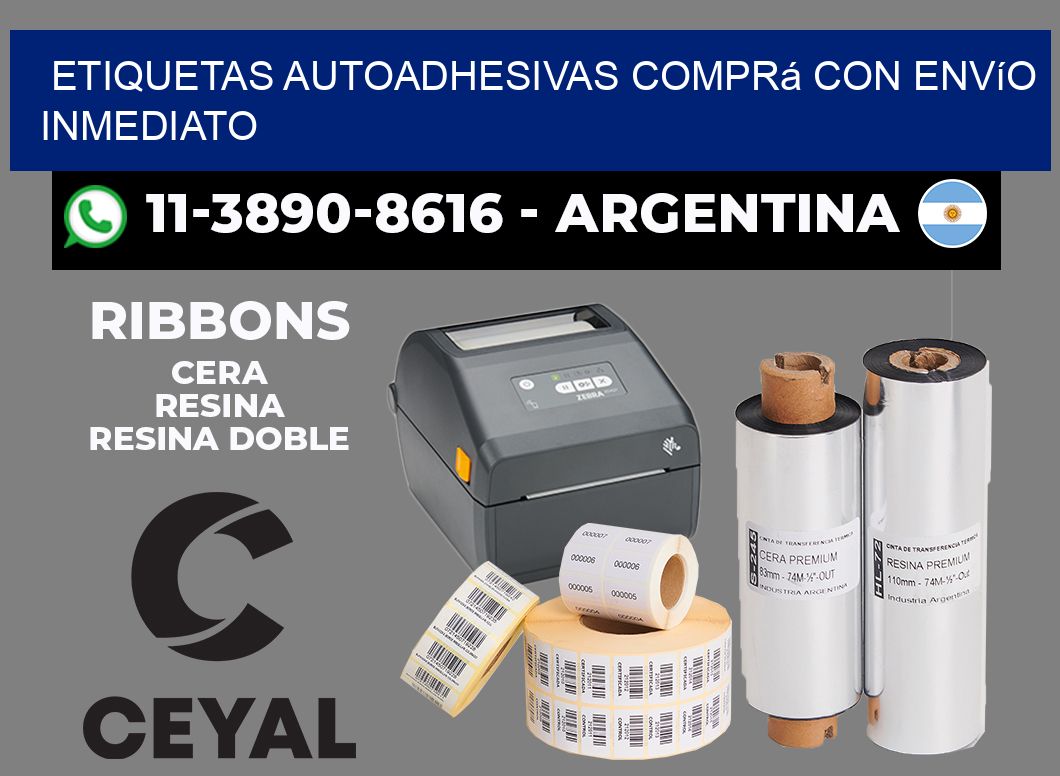 ETIQUETAS AUTOADHESIVAS Comprá con envío inmediato