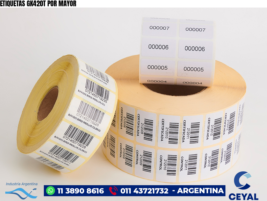 ETIQUETAS GK420T POR MAYOR