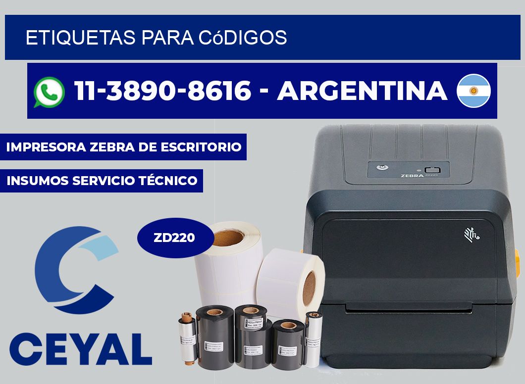 ETIQUETAS para códigos
