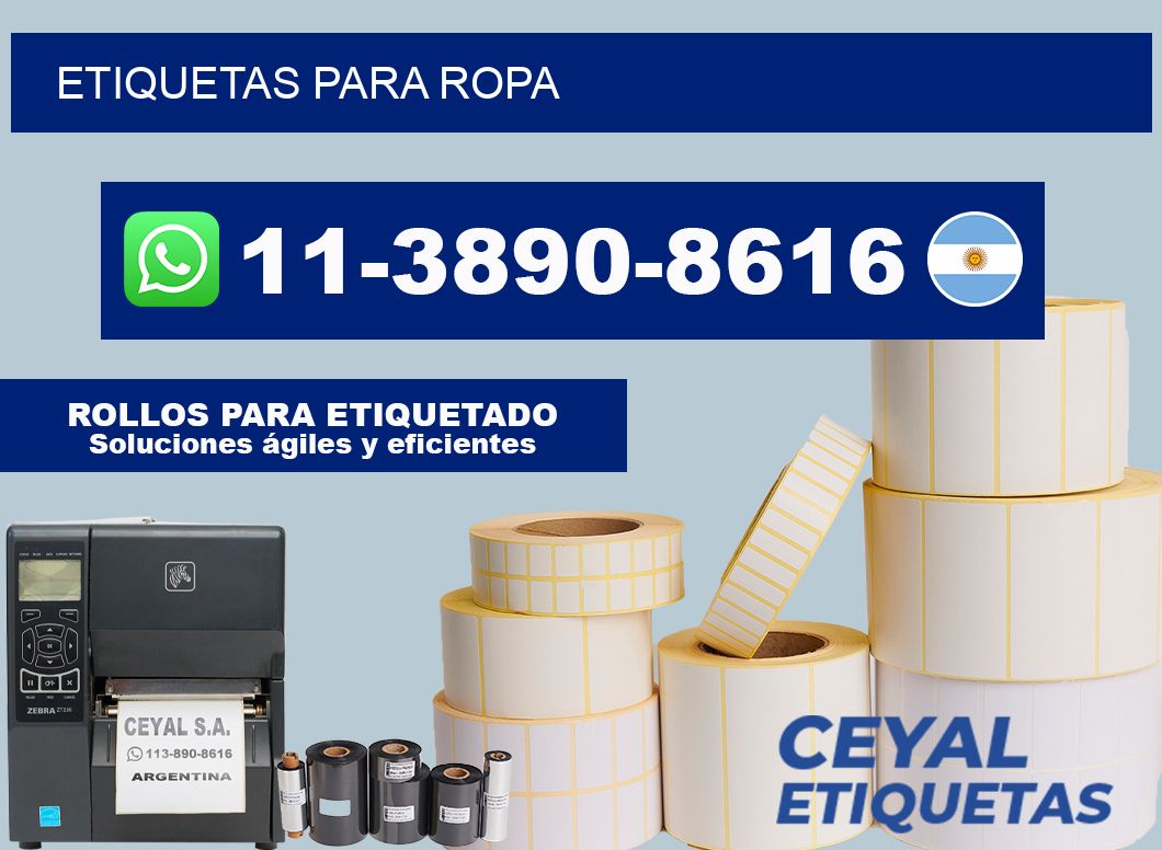 ETIQUETAS para ropa