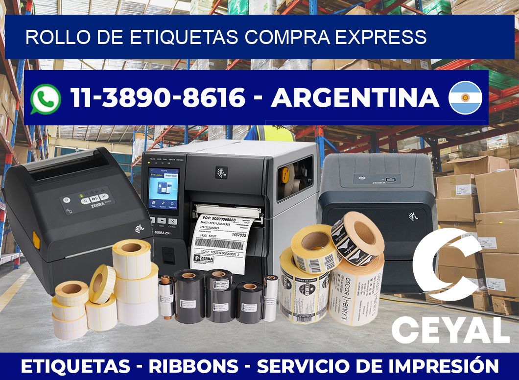 ROLLO DE ETIQUETAS Compra express