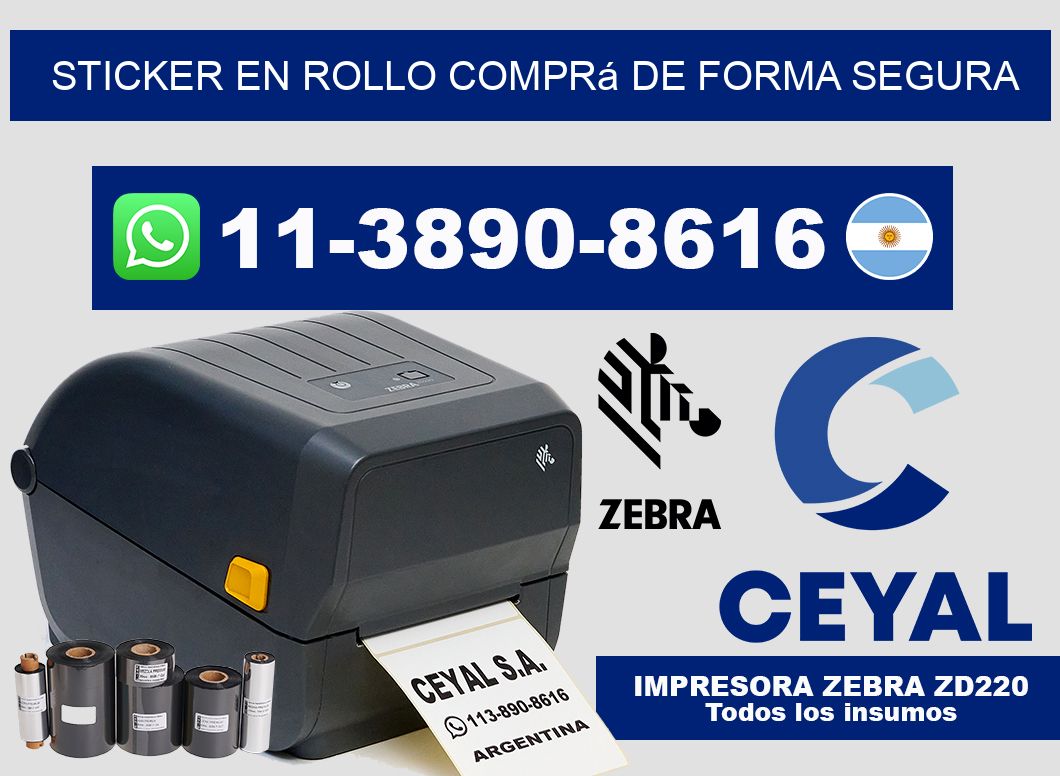 STICKER EN ROLLO Comprá de forma segura