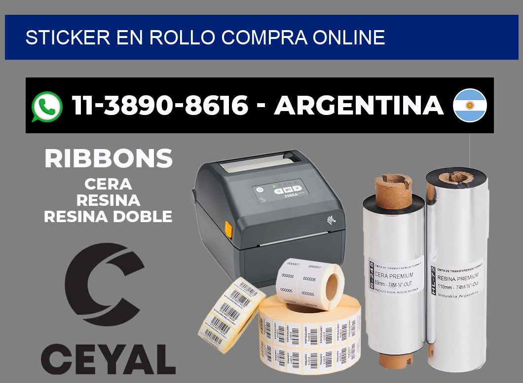 STICKER EN ROLLO compra online