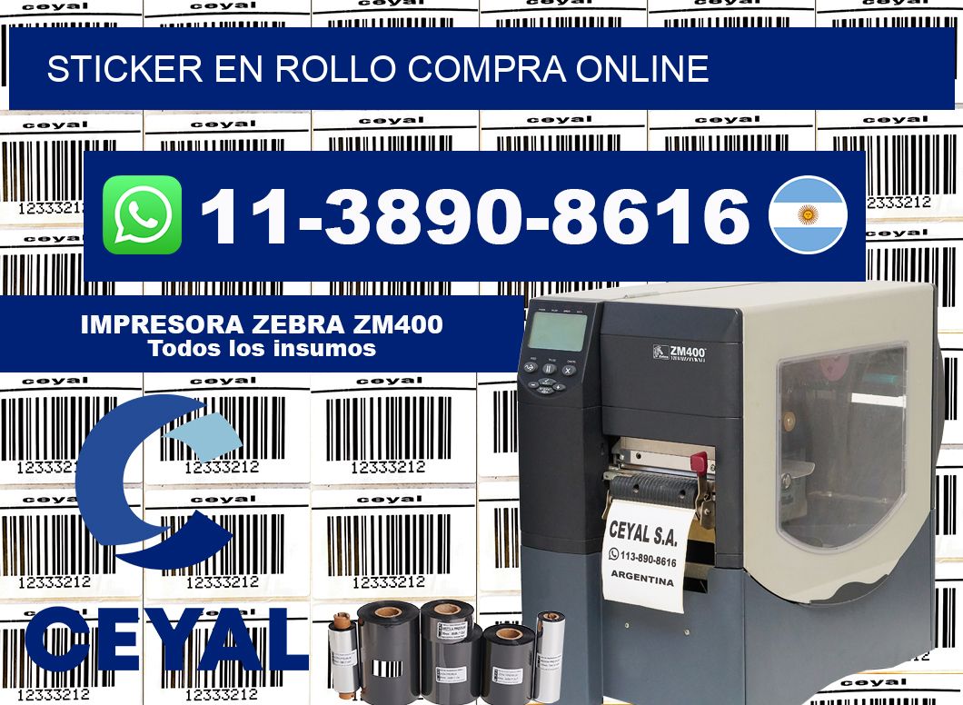 STICKER EN ROLLO compra online