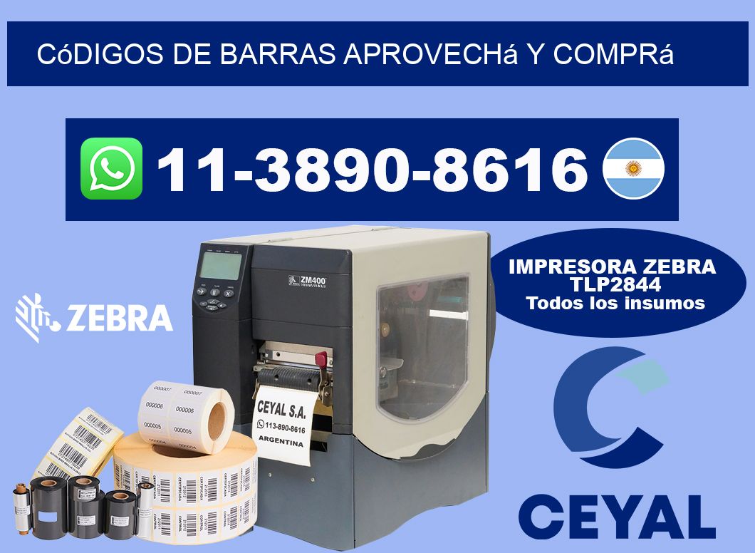 códigos de barras Aprovechá y comprá