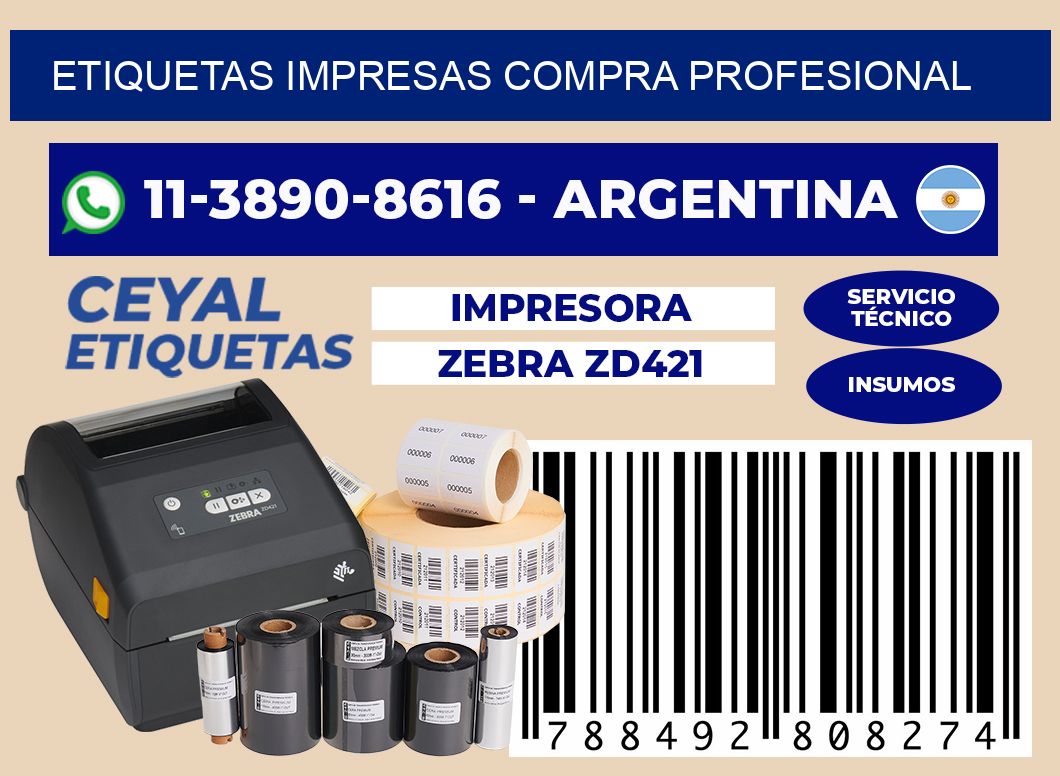 etiquetas impresas Compra profesional