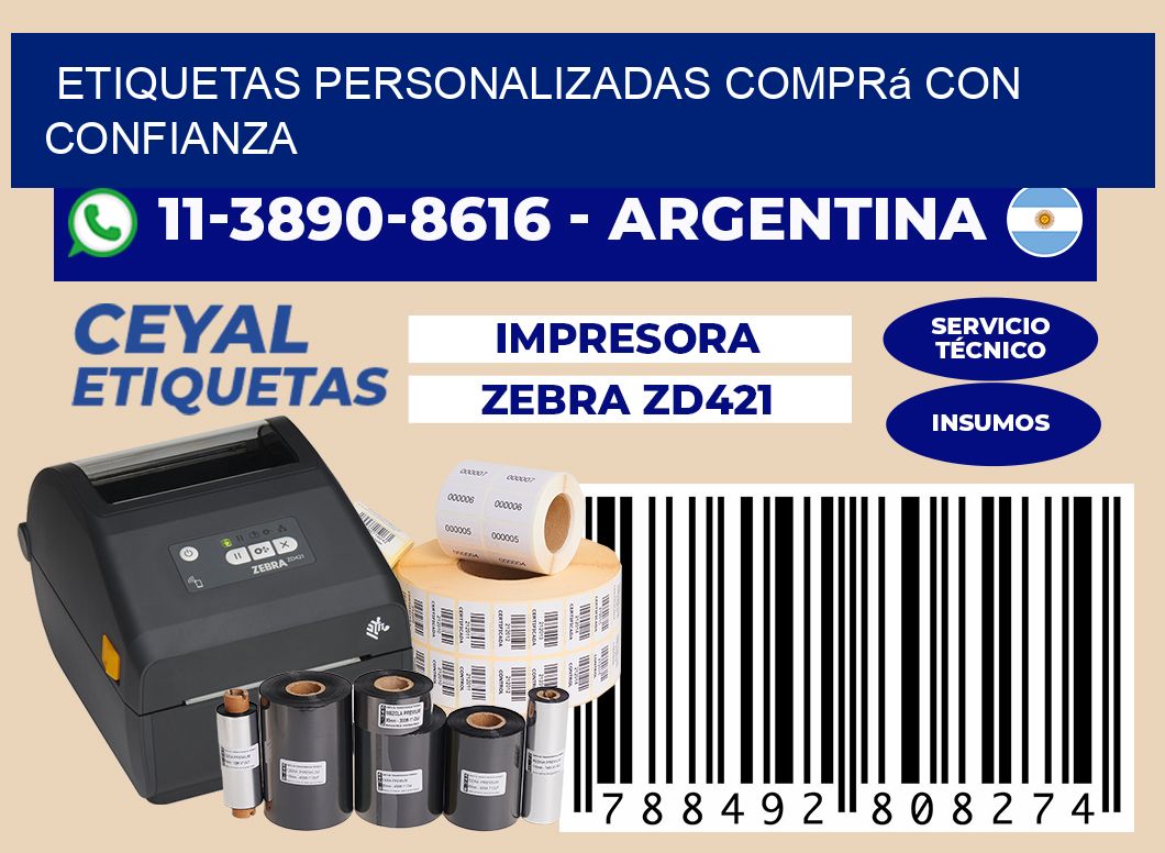 etiquetas personalizadas Comprá con confianza