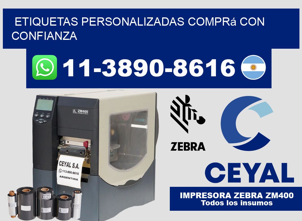 etiquetas personalizadas Comprá con confianza