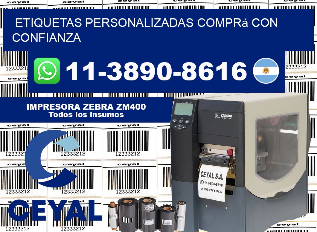 etiquetas personalizadas Comprá con confianza