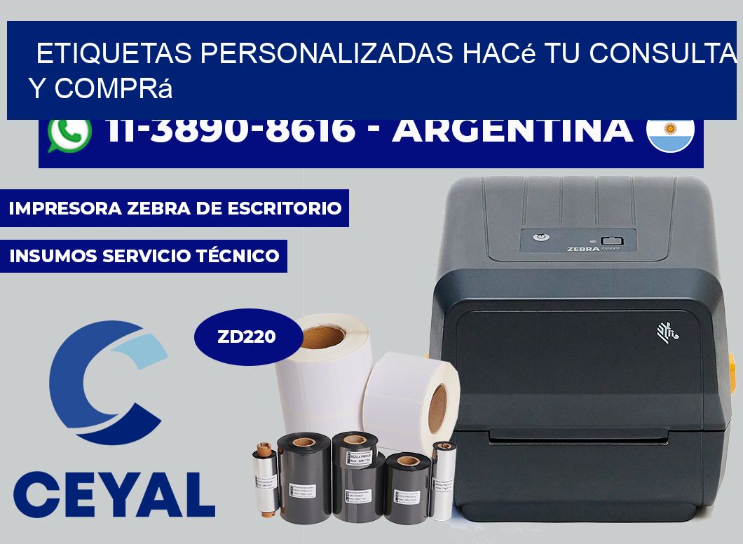 etiquetas personalizadas Hacé tu consulta y comprá