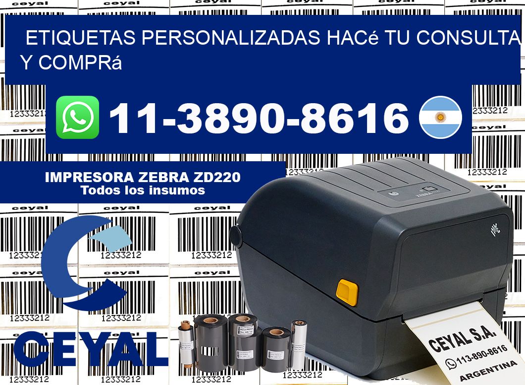 etiquetas personalizadas Hacé tu consulta y comprá