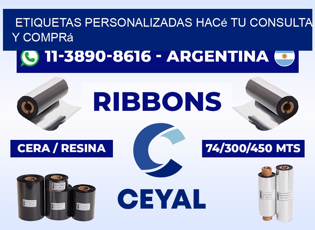 etiquetas personalizadas Hacé tu consulta y comprá