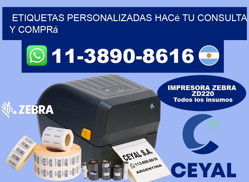 etiquetas personalizadas Hacé tu consulta y comprá