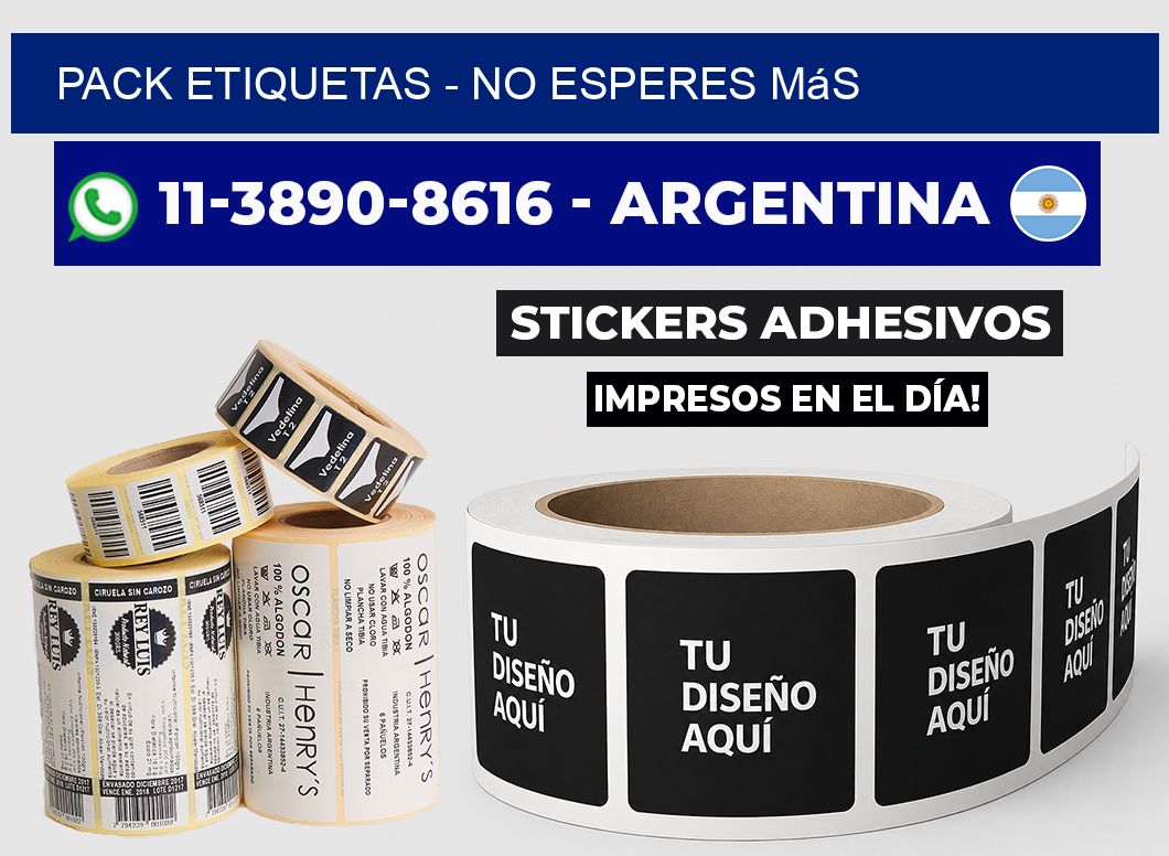 pack etiquetas - No esperes más