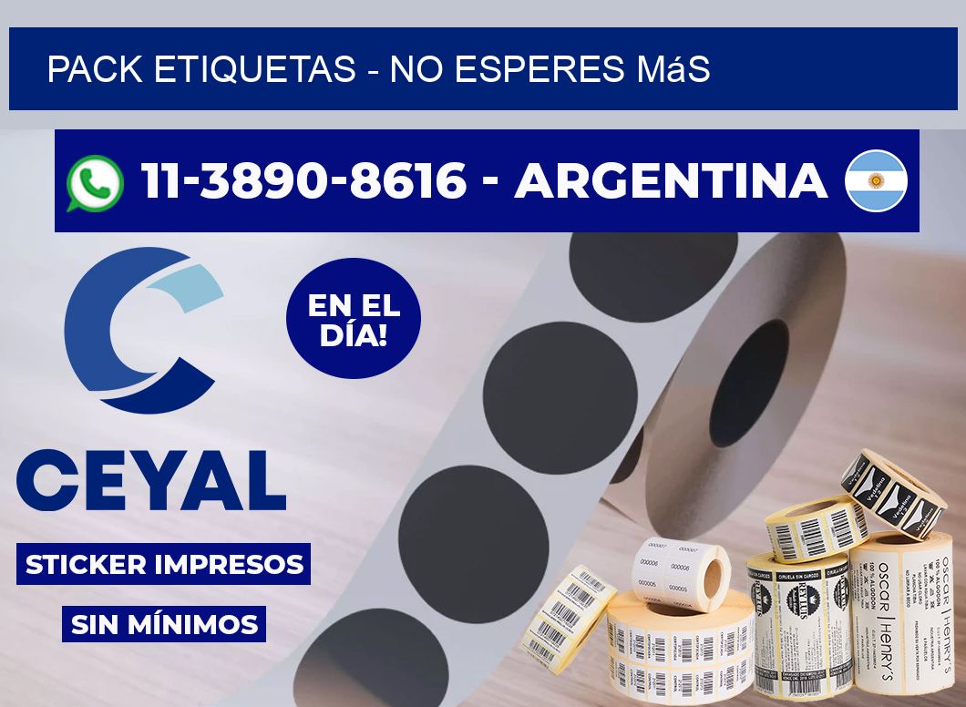 pack etiquetas - No esperes más