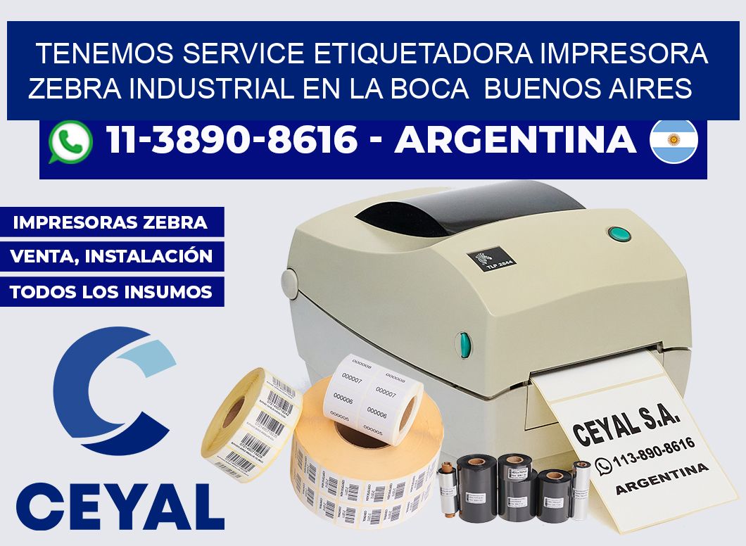 tenemos service etiquetadora impresora zebra industrial en La Boca  Buenos Aires