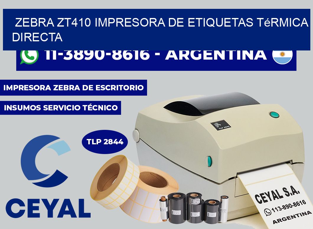 zebra zt410 impresora de etiquetas térmica directa