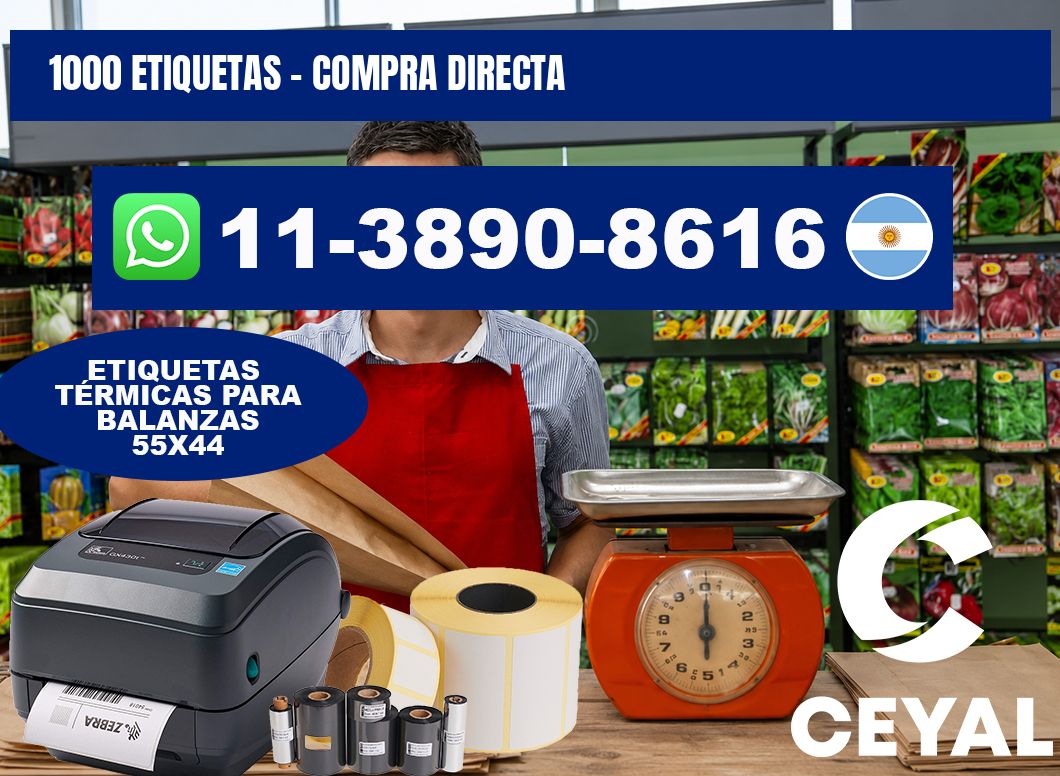 1000 ETIQUETAS - Compra directa