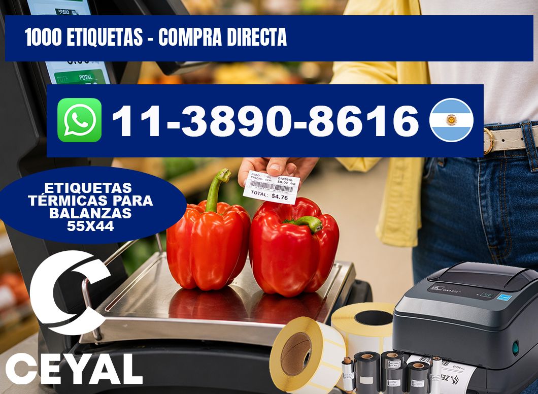 1000 ETIQUETAS - Compra directa
