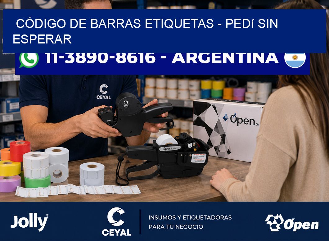 CÓDIGO DE BARRAS ETIQUETAS - Pedí sin esperar