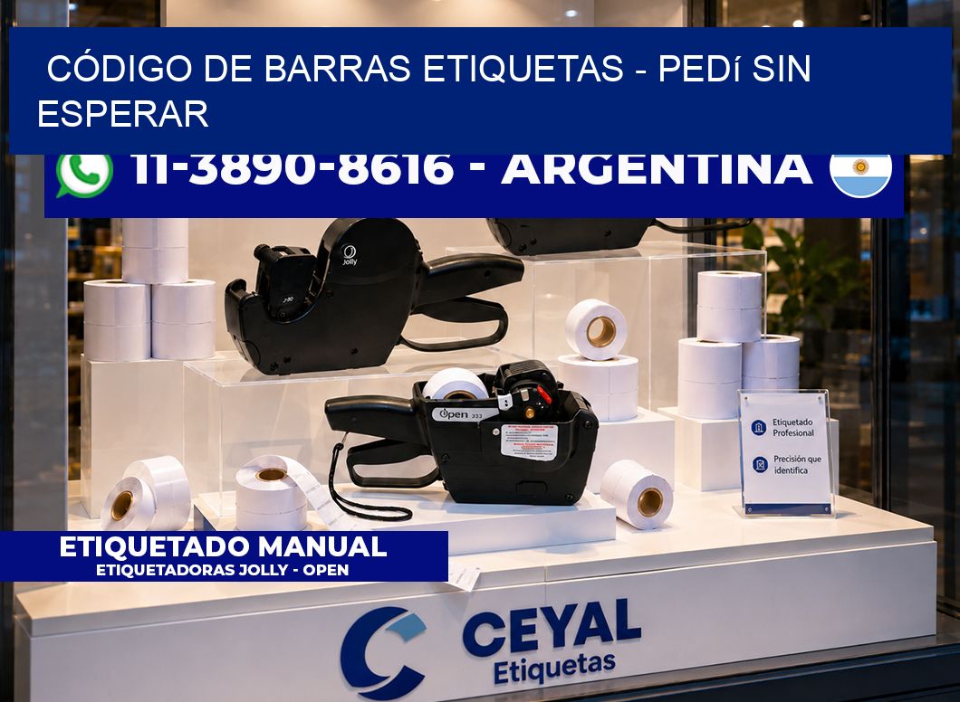 CÓDIGO DE BARRAS ETIQUETAS - Pedí sin esperar