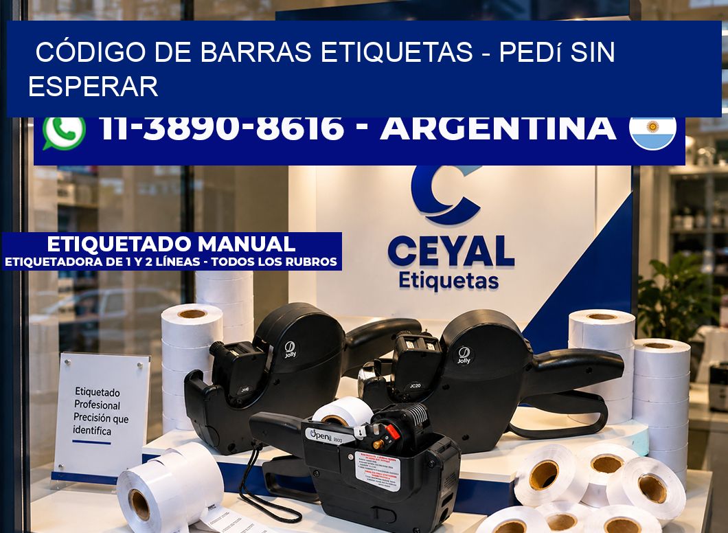 CÓDIGO DE BARRAS ETIQUETAS – Pedí sin esperar