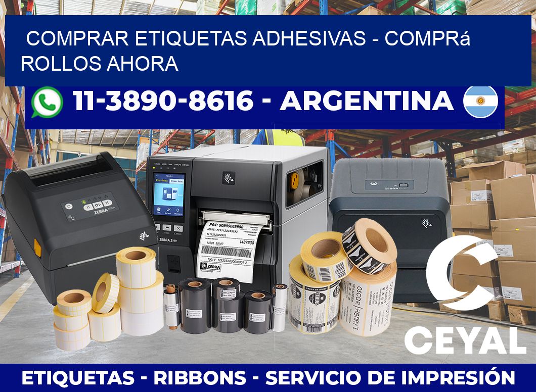 COMPRAR ETIQUETAS ADHESIVAS – Comprá rollos ahora