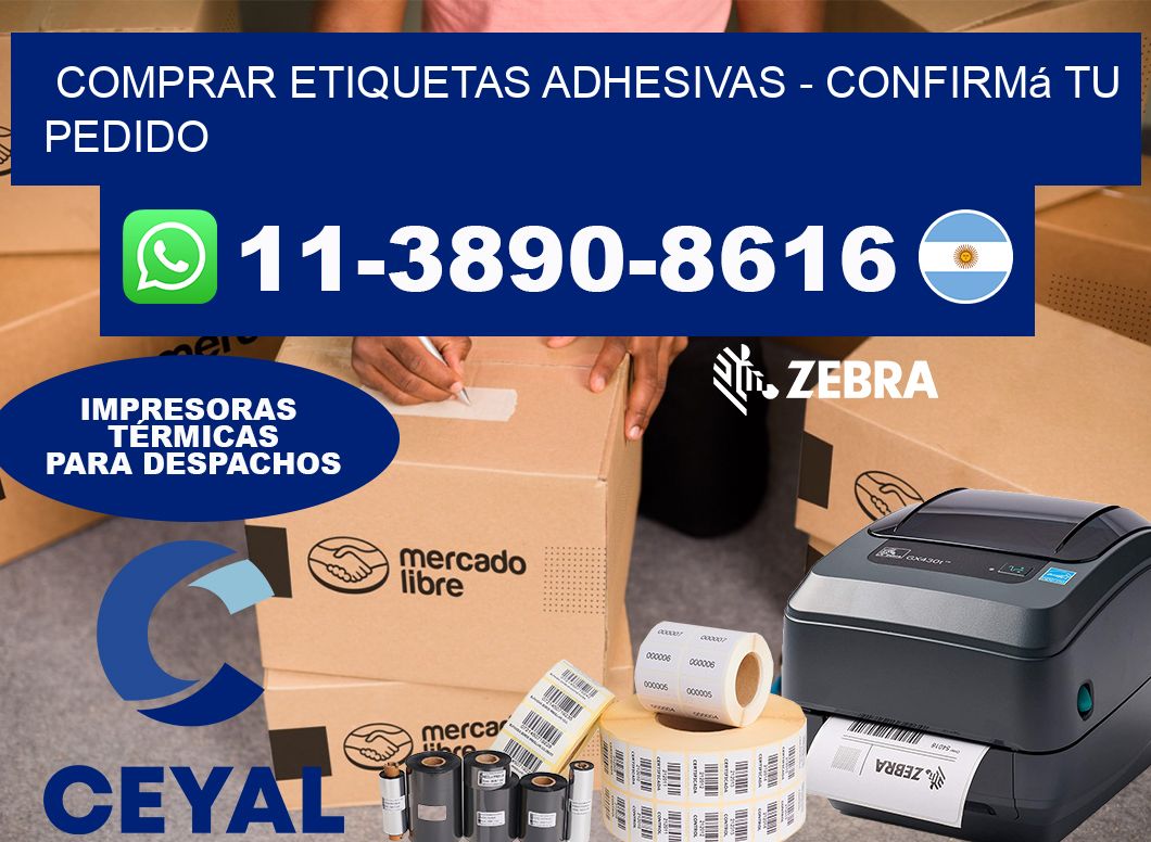 COMPRAR ETIQUETAS ADHESIVAS - Confirmá tu pedido