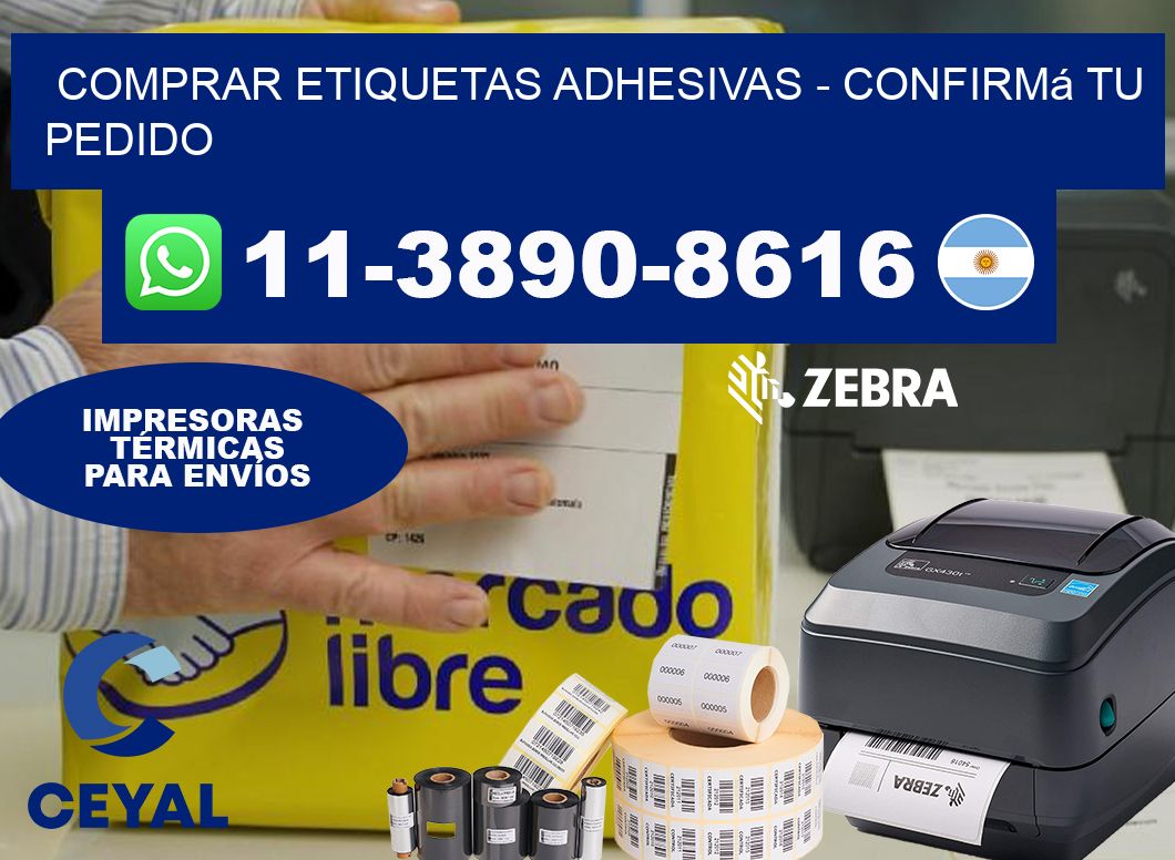 COMPRAR ETIQUETAS ADHESIVAS - Confirmá tu pedido