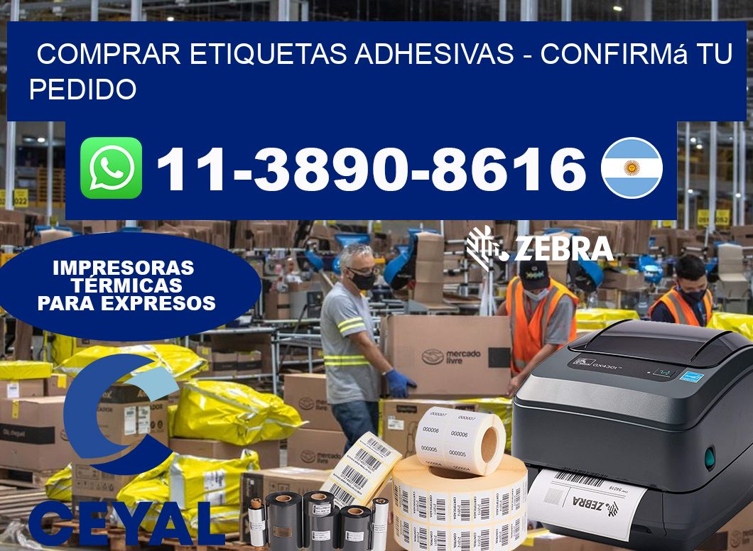 COMPRAR ETIQUETAS ADHESIVAS - Confirmá tu pedido