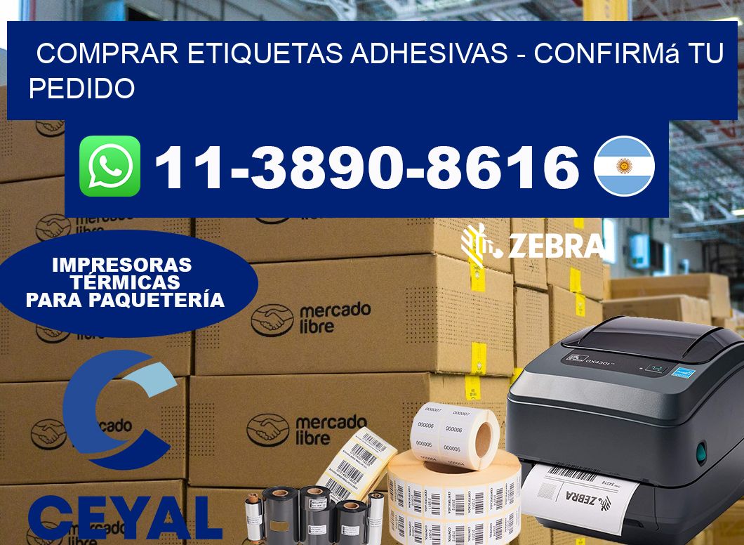 COMPRAR ETIQUETAS ADHESIVAS – Confirmá tu pedido