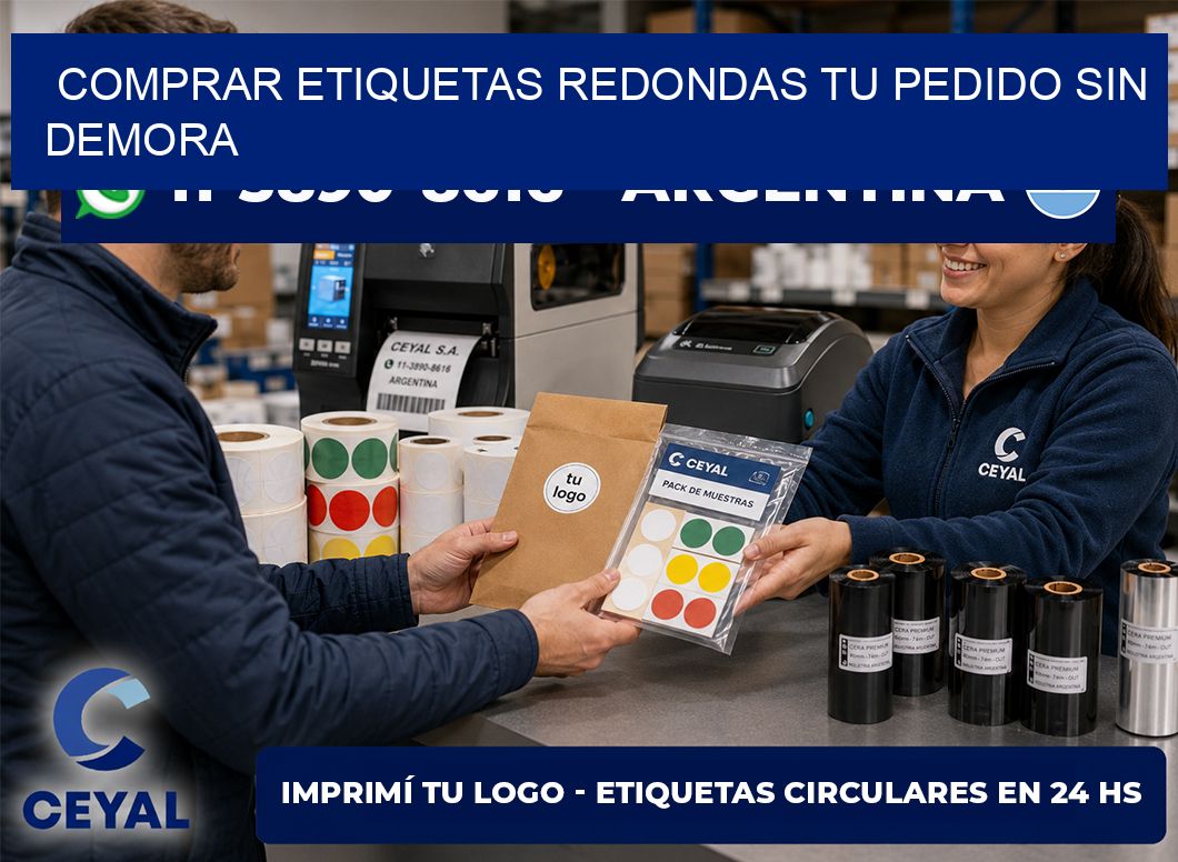 COMPRAR ETIQUETAS REDONDAS Tu pedido sin demora