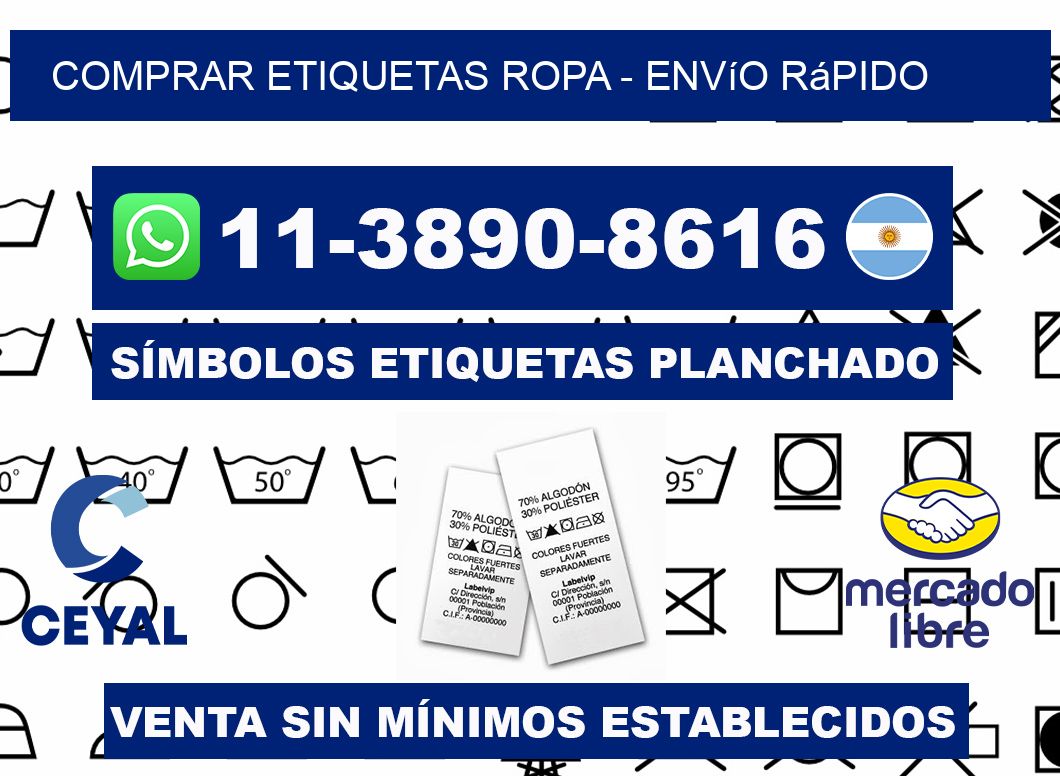 COMPRAR ETIQUETAS ROPA - Envío rápido