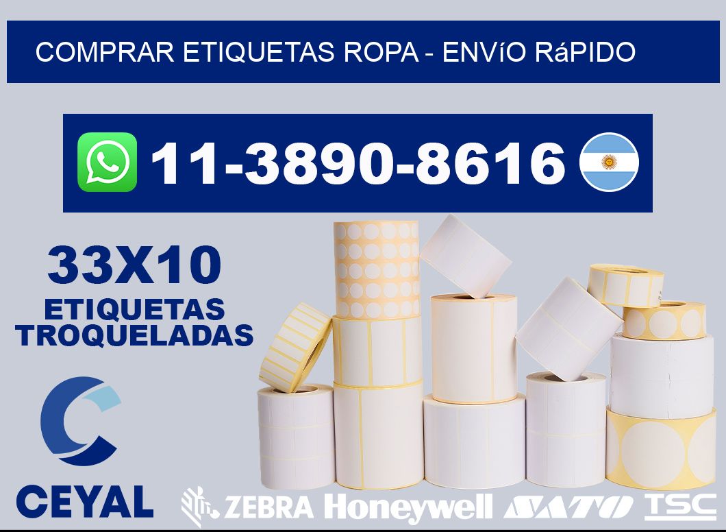 COMPRAR ETIQUETAS ROPA - Envío rápido